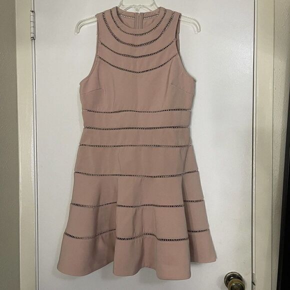 KEEPSAKE The Label NIGHT DANCE Fit & Flare Light pink Dress Size large - Picture 1 of 5